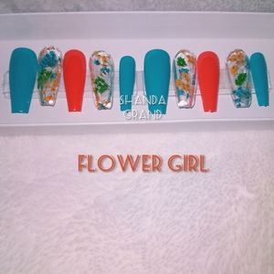 Lux Press-On Nails (Coffin Shape)